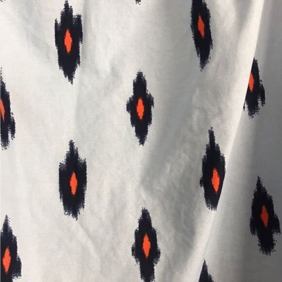 J. CREW Ikat Print Tribal Cotton Off Shoulder Dress - Picture 9 of 11